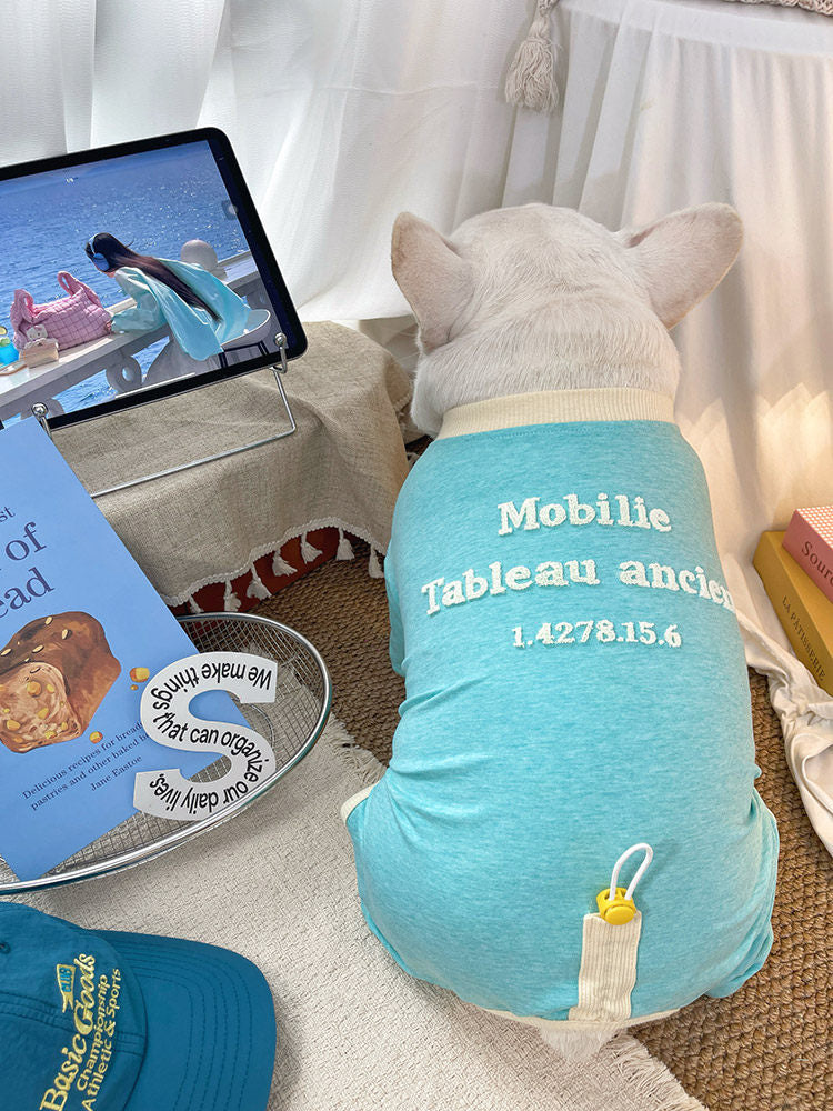 Dog Thin Adjustable Pajamas FrenchBulldogautumnspringpajamasbyFrenchiely_8