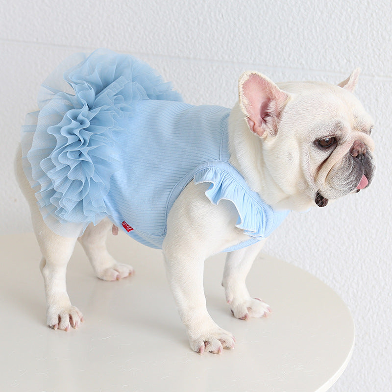 Frenchie Stretchy Tutu Dress FrenchBulldogsummertutudress_10