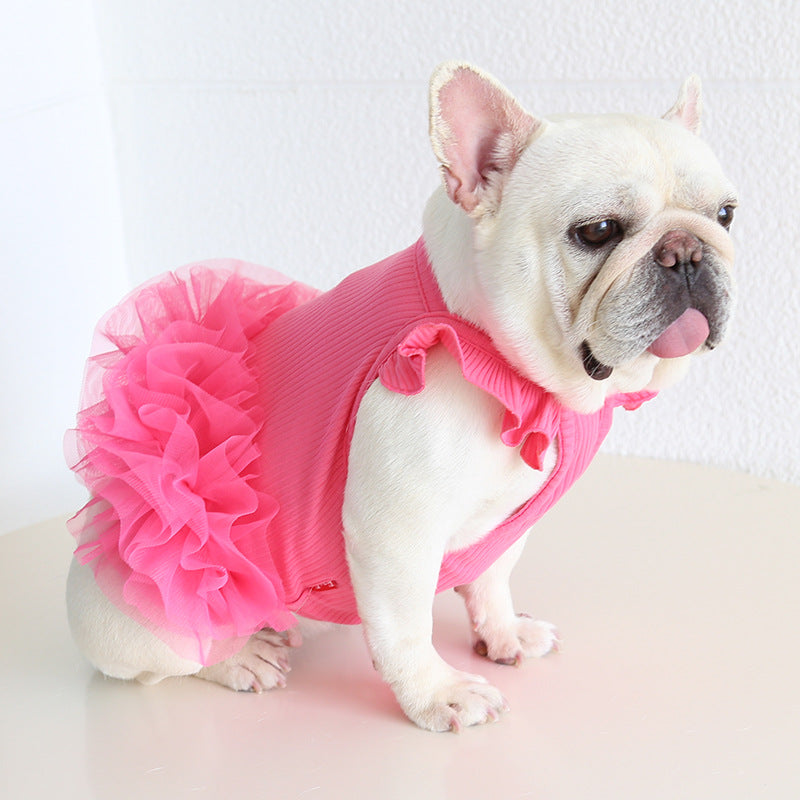Frenchie Stretchy Tutu Dress FrenchBulldogsummertutudress_12