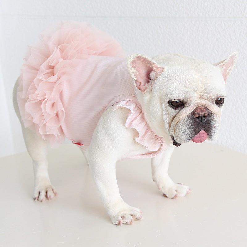 Frenchie Stretchy Tutu Dress FrenchBulldogsummertutudress_13