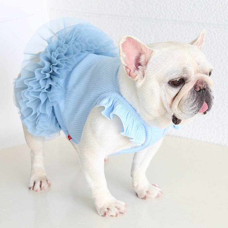 Frenchie Stretchy Tutu Dress FrenchBulldogsummertutudress_14