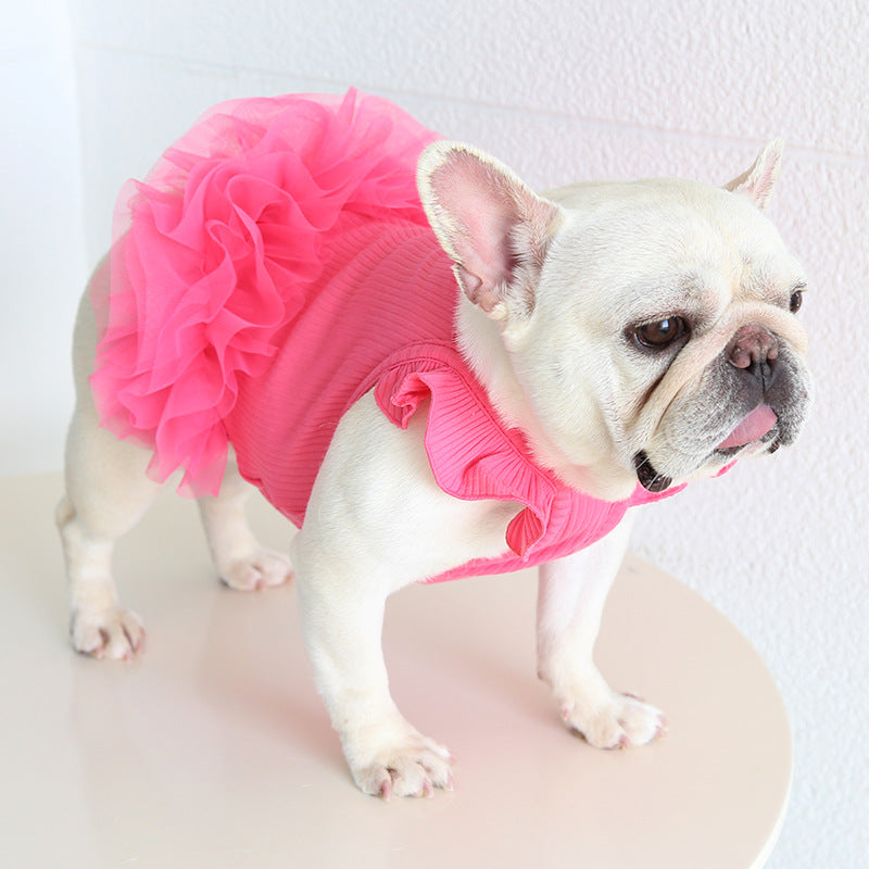 Frenchie Stretchy Tutu Dress FrenchBulldogsummertutudress_17