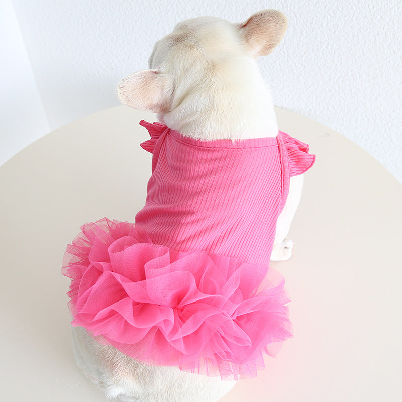 Frenchie Stretchy Tutu Dress FrenchBulldogsummertutudress_18