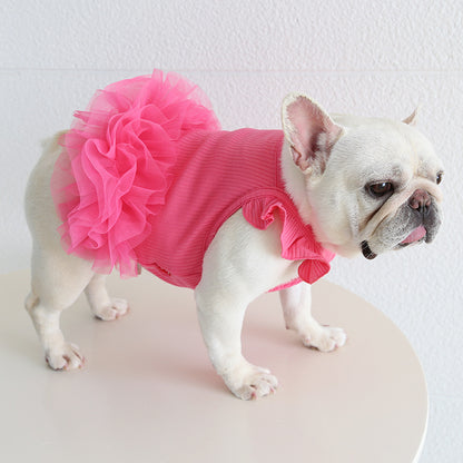 Frenchie Stretchy Tutu Dress FrenchBulldogsummertutudress_6