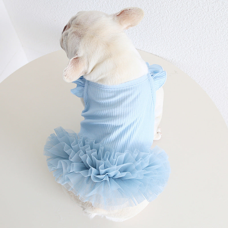 Frenchie Stretchy Tutu Dress FrenchBulldogsummertutudress_7