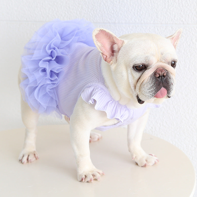 Frenchie Stretchy Tutu Dress FrenchBulldogsummertutudress_8