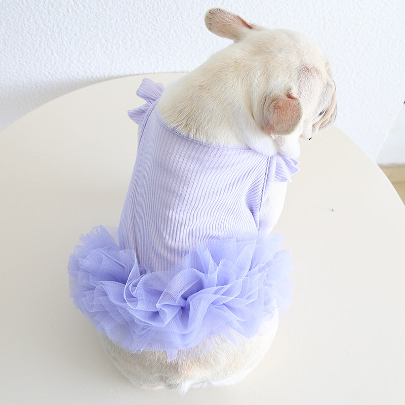 Frenchie Stretchy Tutu Dress FrenchBulldogsummertutudress_9