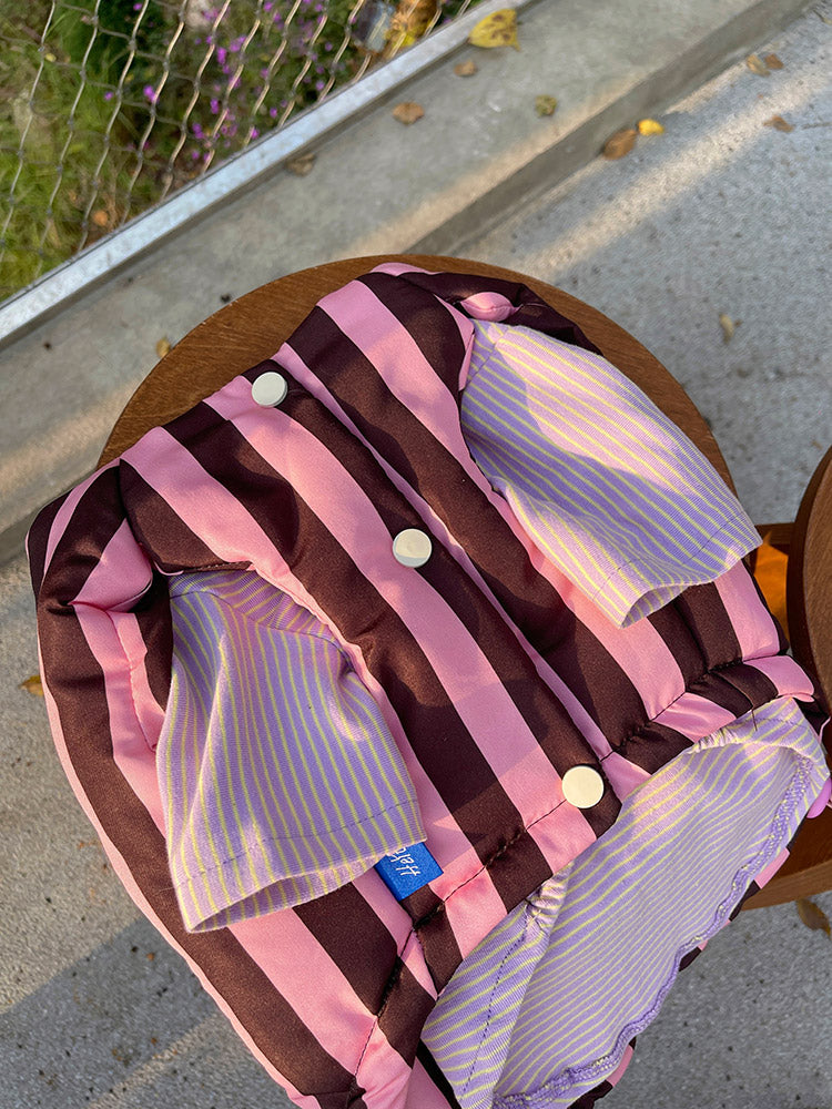 Pastel Violet Coat FrenchBulldogwarmjacketcoatwithfunnypattern_13