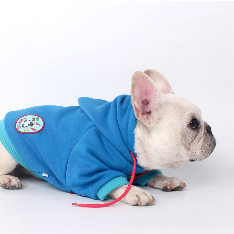 Dog Vibrant Hoody FrenchBulldogwinterwarmhoodiecoat_1