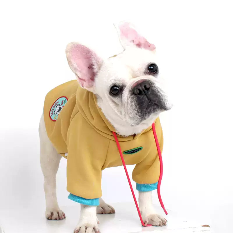 Dog Vibrant Hoody FrenchBulldogwinterwarmhoodiecoat_1