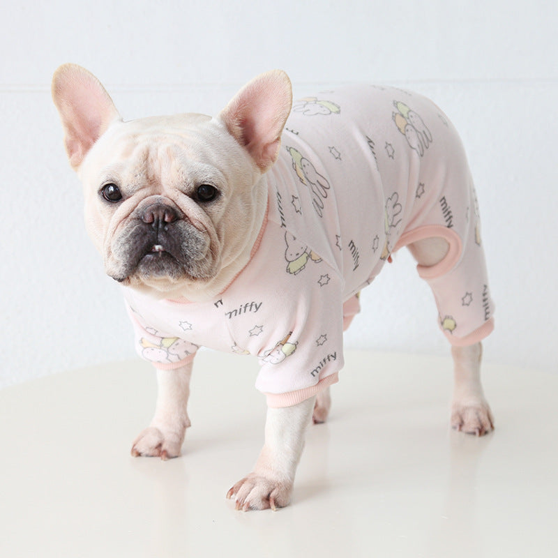 Dog Jumpsuit Pajamas FrenchBulldogwinterwarmjumpsuitonesiebyFrenchiely_12