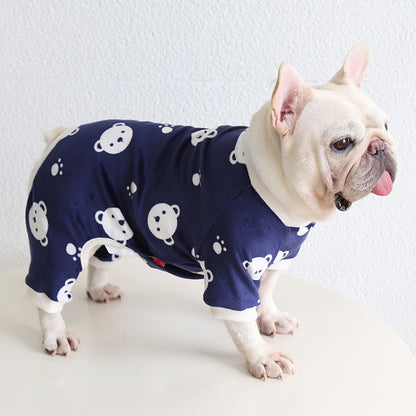 Dog Jumpsuit Pajamas FrenchBulldogwinterwarmjumpsuitonesiebyFrenchiely_15