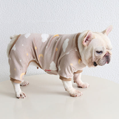 Dog Jumpsuit Pajamas FrenchBulldogwinterwarmjumpsuitonesiebyFrenchiely_16