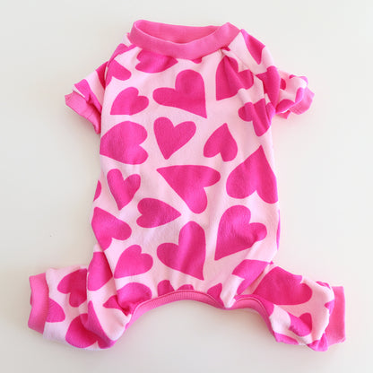 Dog Jumpsuit Pajamas Rose Red FrenchBulldogwinterwarmjumpsuitonesiebyFrenchiely_18