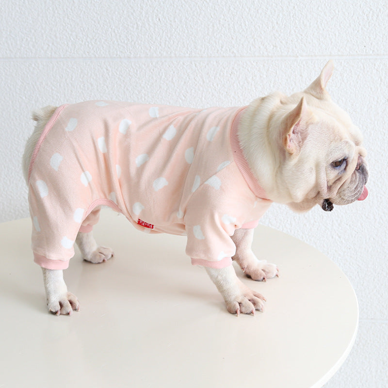 Dog Jumpsuit Pajamas FrenchBulldogwinterwarmjumpsuitonesiebyFrenchiely_2