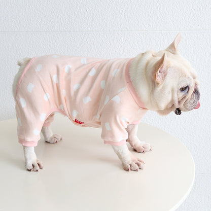 Dog Jumpsuit Pajamas FrenchBulldogwinterwarmjumpsuitonesiebyFrenchiely_2