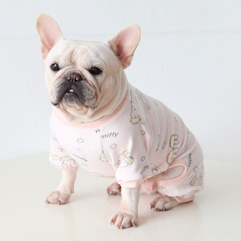 Dog Jumpsuit Pajamas FrenchBulldogwinterwarmjumpsuitonesiebyFrenchiely_20
