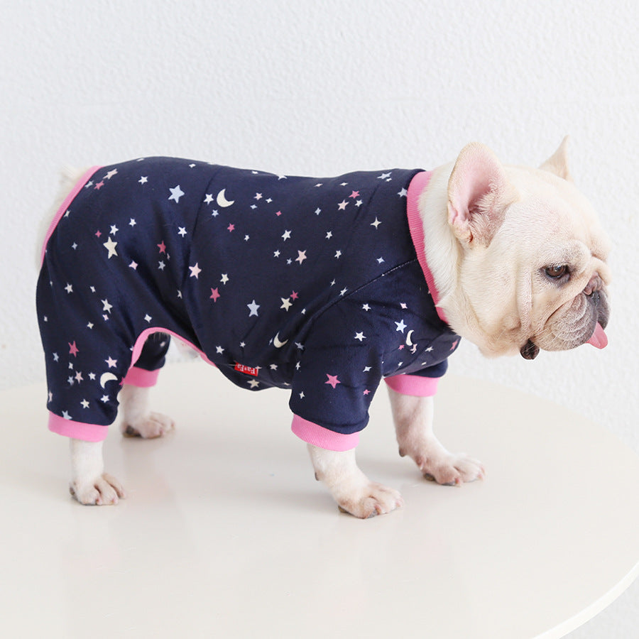 Dog Jumpsuit Pajamas FrenchBulldogwinterwarmjumpsuitonesiebyFrenchiely_22