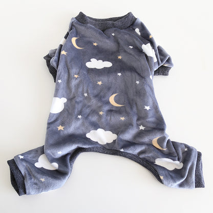 Dog Jumpsuit Pajamas Gray Cloud FrenchBulldogwinterwarmjumpsuitonesiebyFrenchiely_7