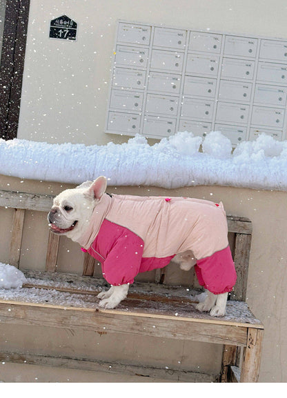 Senior Dog Neck Protection Warm Jumpsuit FrenchBulldogwinterwarmonesiejumpsuitcoatbyFrenchiely_16