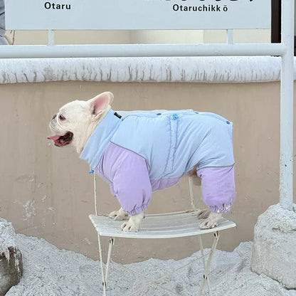 Senior Dog Neck Protection Warm Jumpsuit FrenchBulldogwinterwarmonesiejumpsuitcoatbyFrenchiely_2