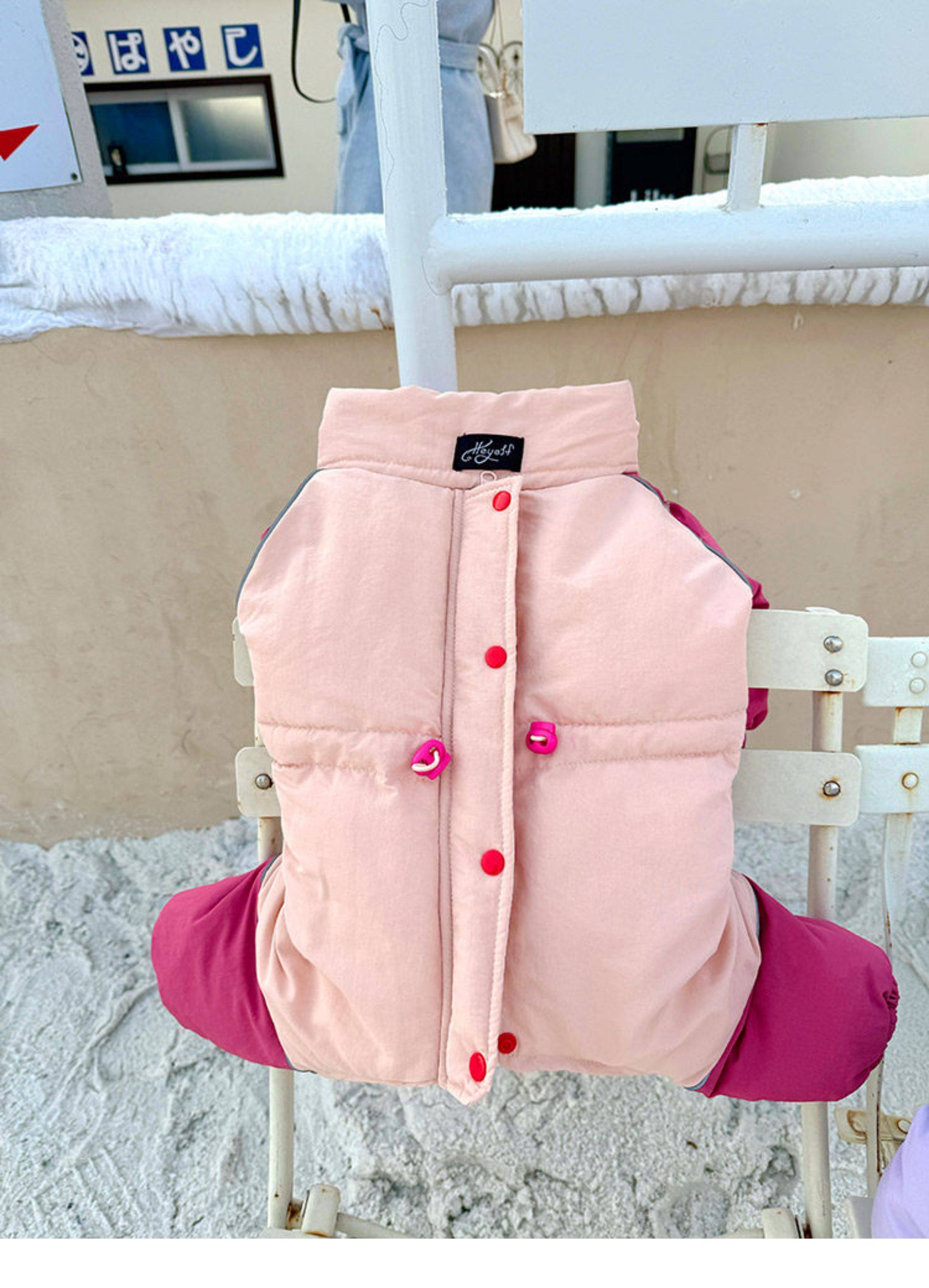 Senior Dog Neck Protection Warm Jumpsuit FrenchBulldogwinterwarmonesiejumpsuitcoatbyFrenchiely_5