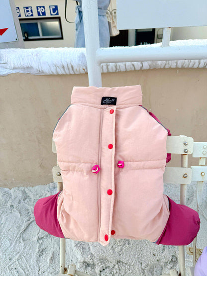 Senior Dog Neck Protection Warm Jumpsuit FrenchBulldogwinterwarmonesiejumpsuitcoatbyFrenchiely_5