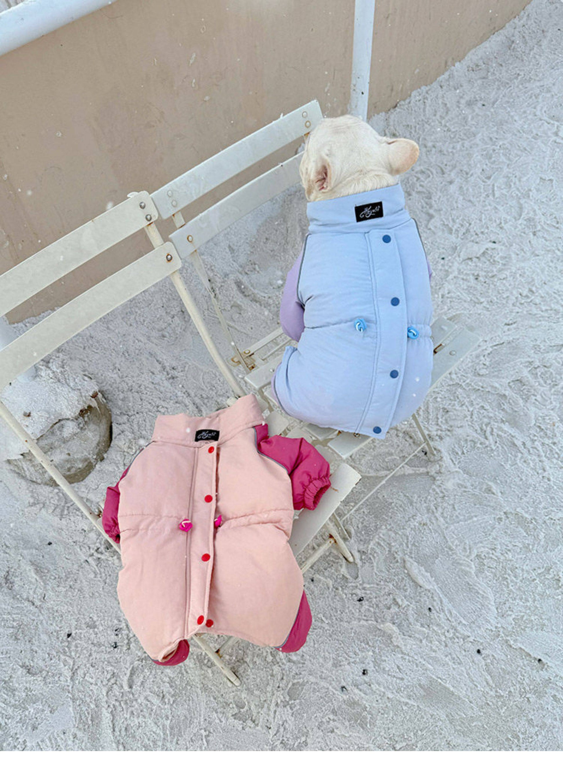 Senior Dog Neck Protection Warm Jumpsuit FrenchBulldogwinterwarmonesiejumpsuitcoatbyFrenchiely_6