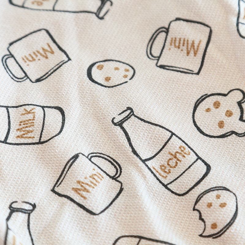 Dog Beige Onesie PJs Frenchbulldogcottonjumpsuitonesiepajamas_4
