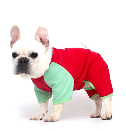Warm Neck Protection Jumpsuit Frenchbulldogonesiepajamas_11