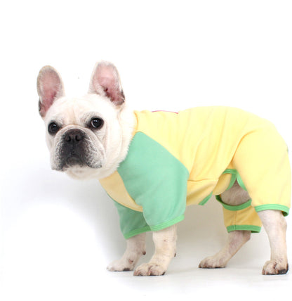 Warm Neck Protection Jumpsuit Frenchbulldogonesiepajamas_2
