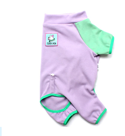 Warm Neck Protection Jumpsuit Purple Frenchbulldogonesiepajamas_3