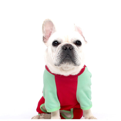 Warm Neck Protection Jumpsuit Frenchbulldogonesiepajamas_7
