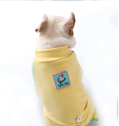 Warm Neck Protection Jumpsuit Frenchbulldogonesiepajamas_8