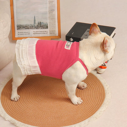 Frenchie Summer Rose Red Dress