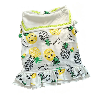 Dog Summer Mesh Pineapple Shirt