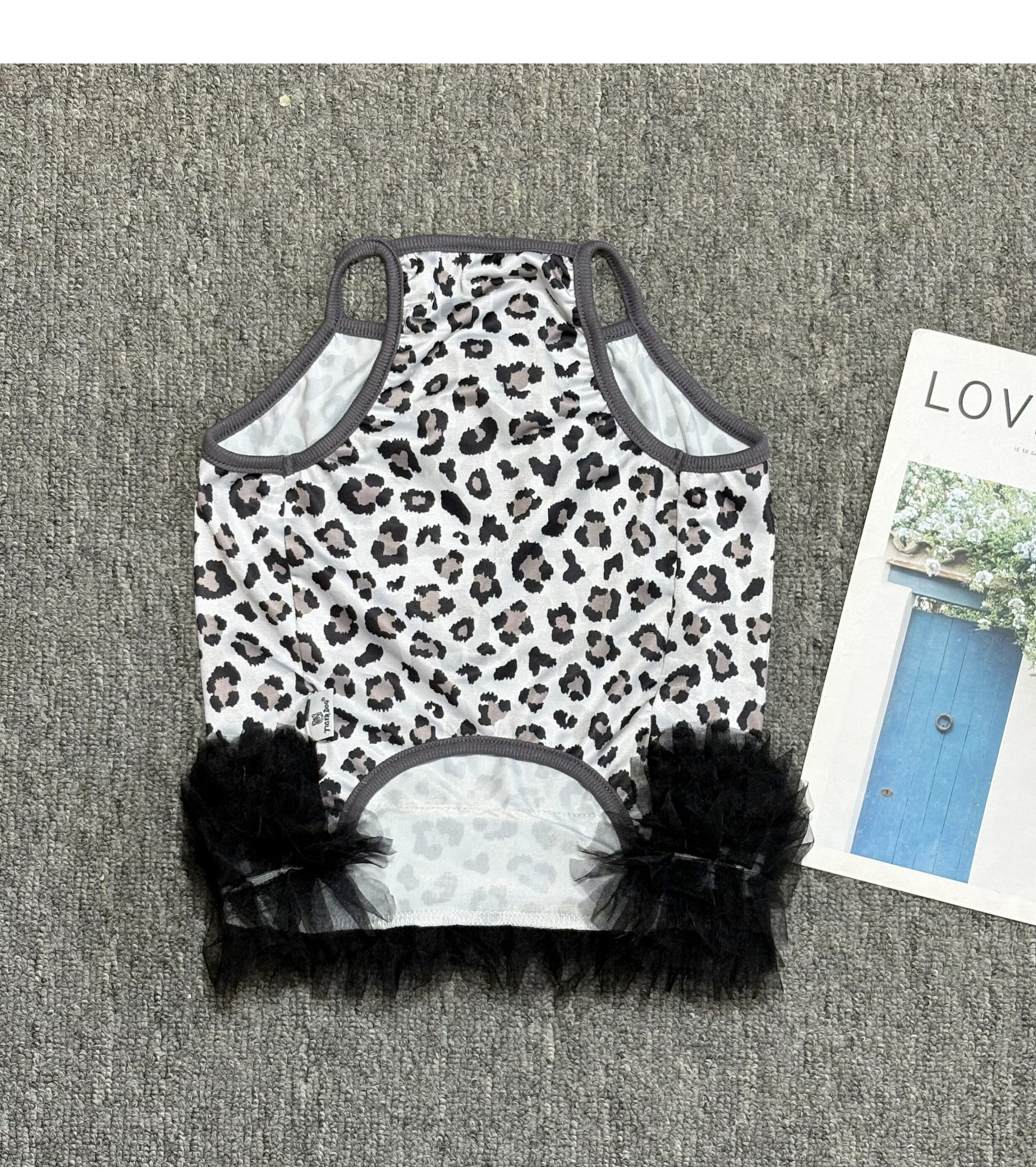 Dog Black Leopard tutu Dress FrenchbulldogsummerleopardtutudressbyFrenchiely01_2