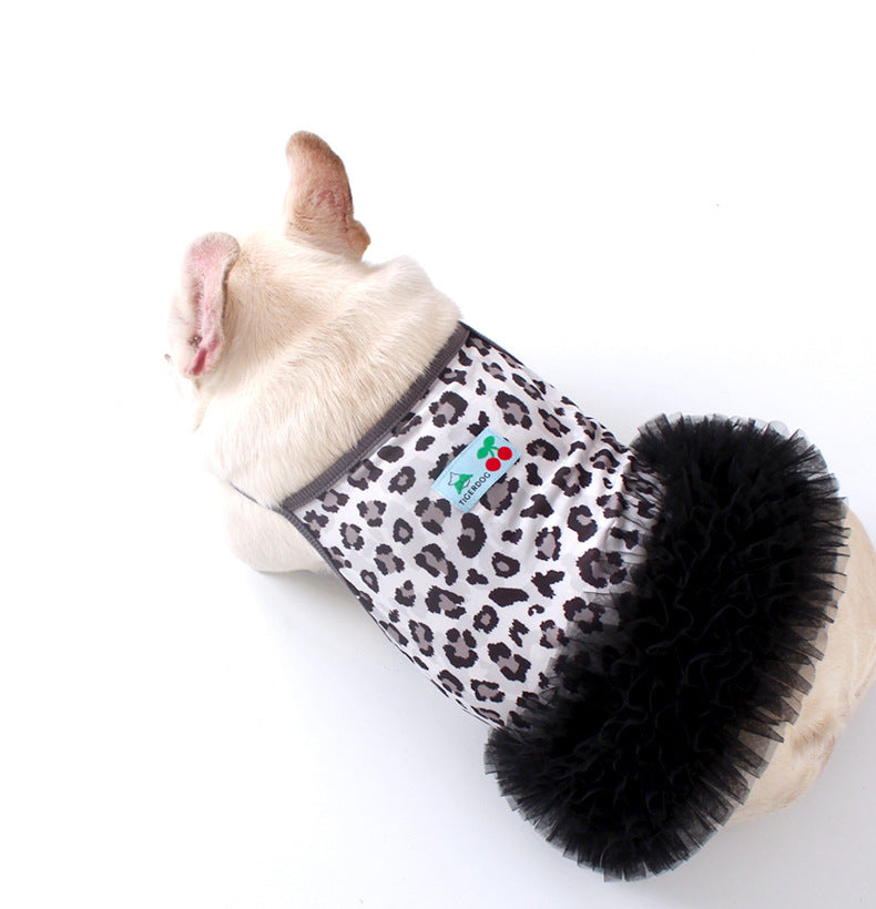 Dog Black Leopard tutu Dress FrenchbulldogsummerleopardtutudressbyFrenchiely01_3