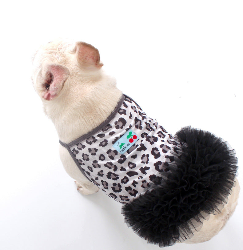 Dog Black Leopard tutu Dress FrenchbulldogsummerleopardtutudressbyFrenchiely01_4