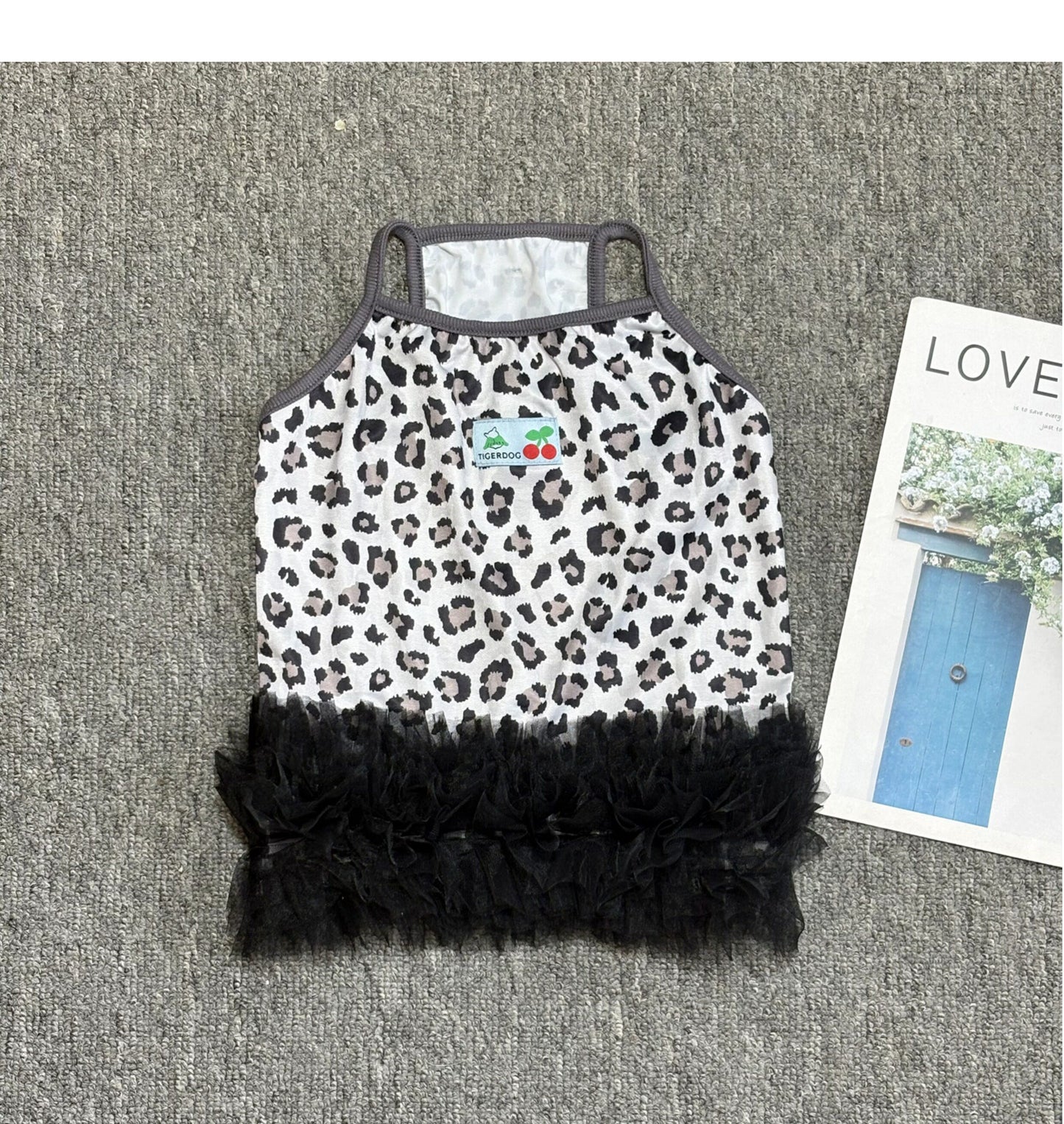 Dog Black Leopard tutu Dress FrenchbulldogsummerleopardtutudressbyFrenchiely01_6