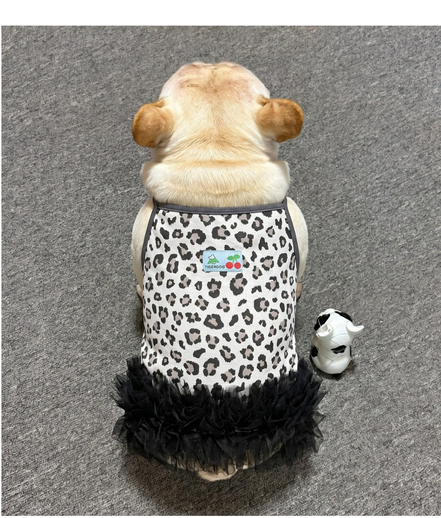 Dog Black Leopard tutu Dress FrenchbulldogsummerleopardtutudressbyFrenchiely01_7