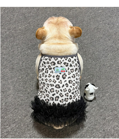 Dog Black Leopard tutu Dress FrenchbulldogsummerleopardtutudressbyFrenchiely01_7