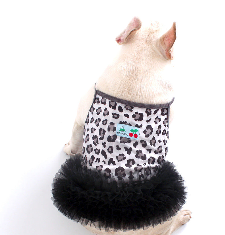 Dog Black Leopard tutu Dress FrenchbulldogsummerleopardtutudressbyFrenchiely01_8