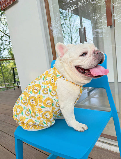 Dog Yellow Daisy Dress