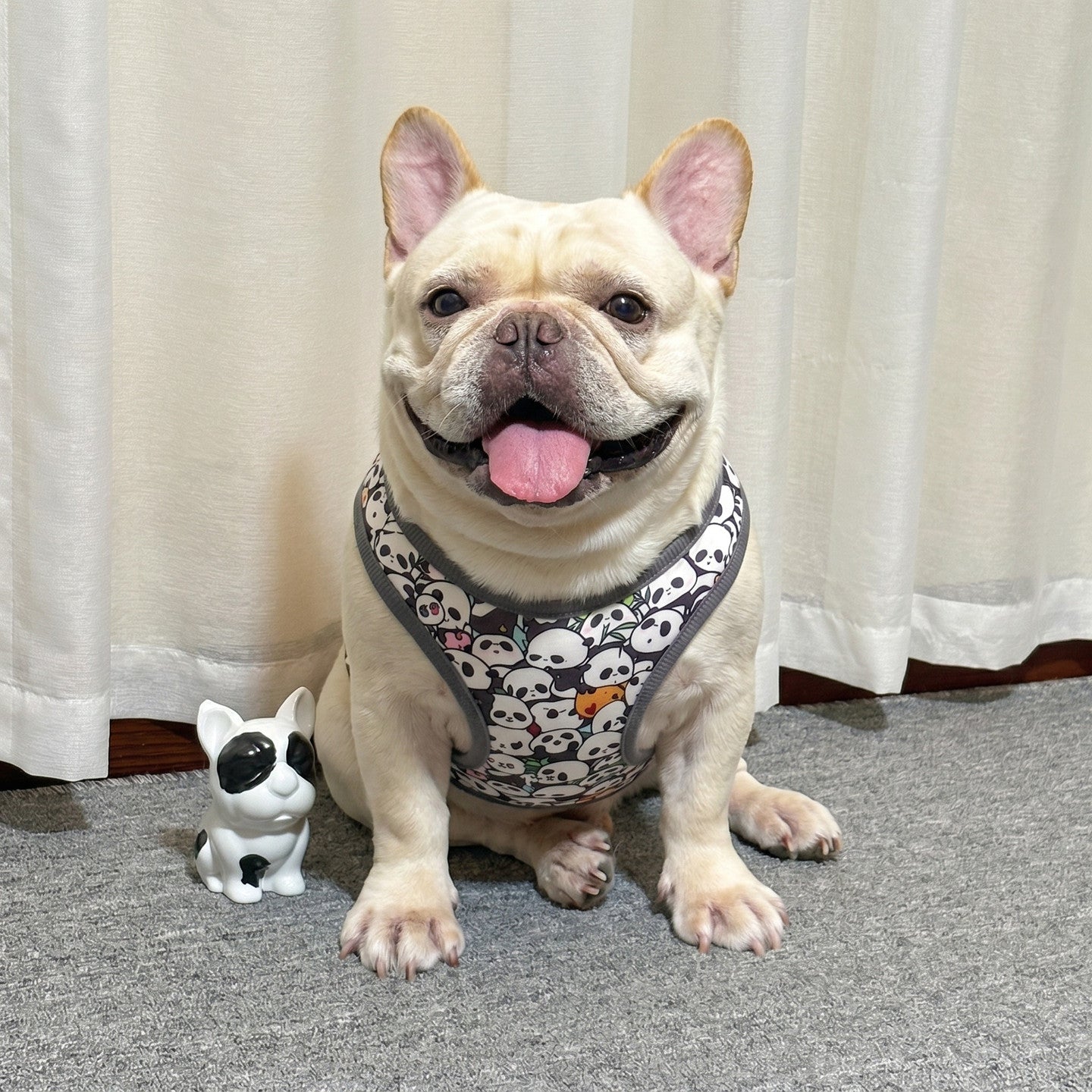 Dog Panda Shirt Frenchbulldogsummershirtwithcutepandaprintsbyfrenchiely_2