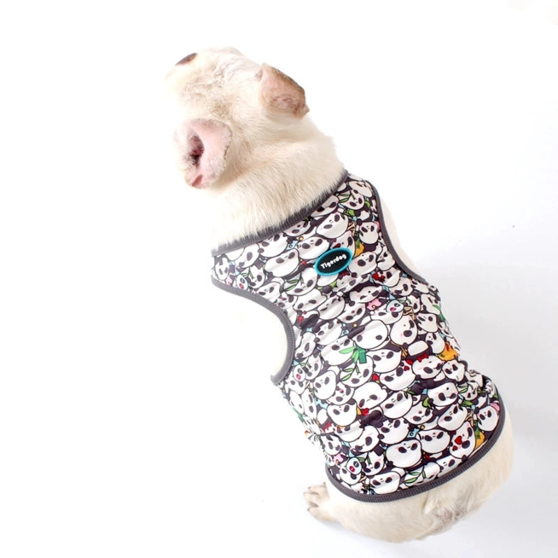 Dog Panda Shirt Frenchbulldogsummershirtwithcutepandaprintsbyfrenchiely_3