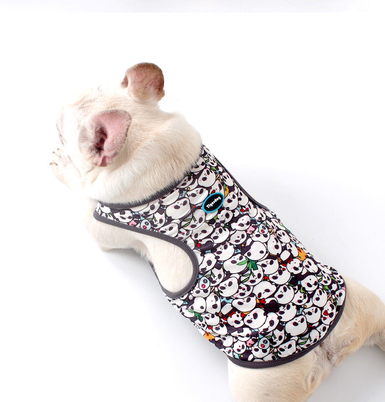 Dog Panda Shirt Frenchbulldogsummershirtwithcutepandaprintsbyfrenchiely_4