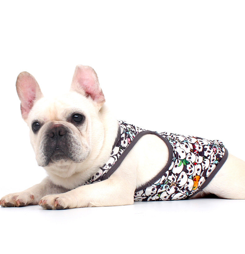 Dog Panda Shirt Frenchbulldogsummershirtwithcutepandaprintsbyfrenchiely_7