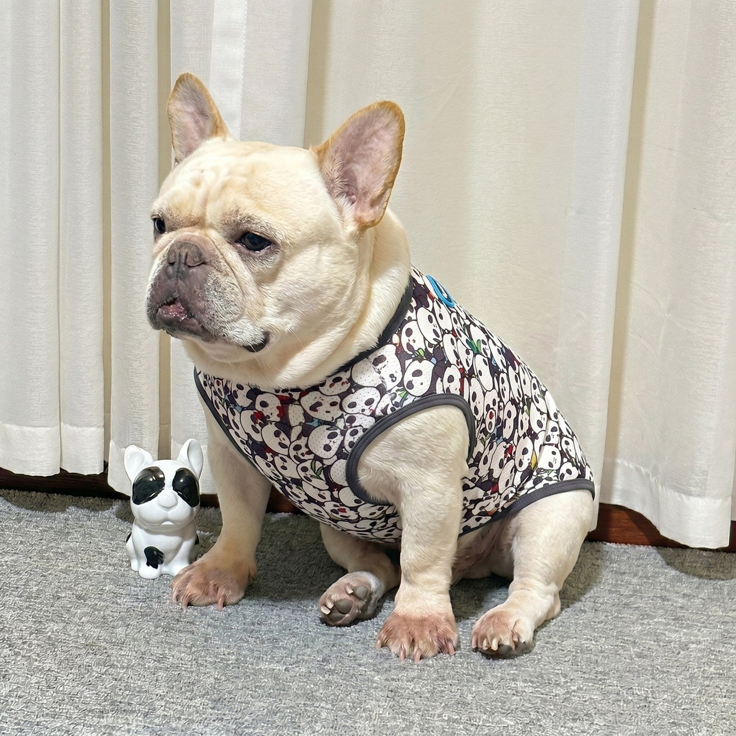 Dog Panda Shirt Frenchbulldogsummershirtwithcutepandaprintsbyfrenchiely_8
