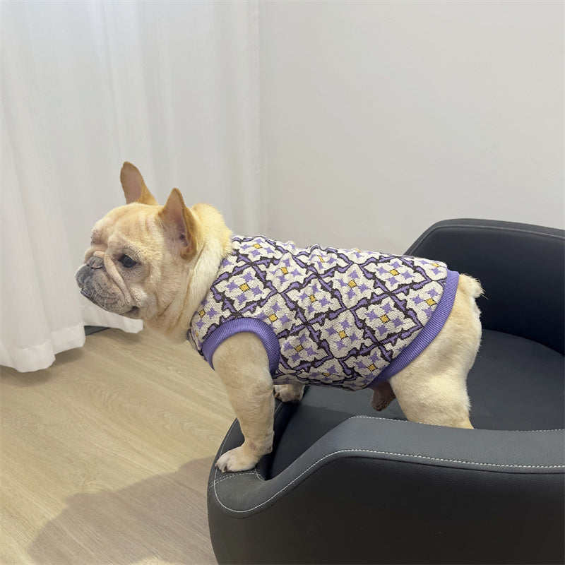 Dog Winter Warm Sweater Vest with Fleece Lined for Medium Dogs By Frenchiely